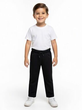Boys’ Elastic Waist Active Pants - Black